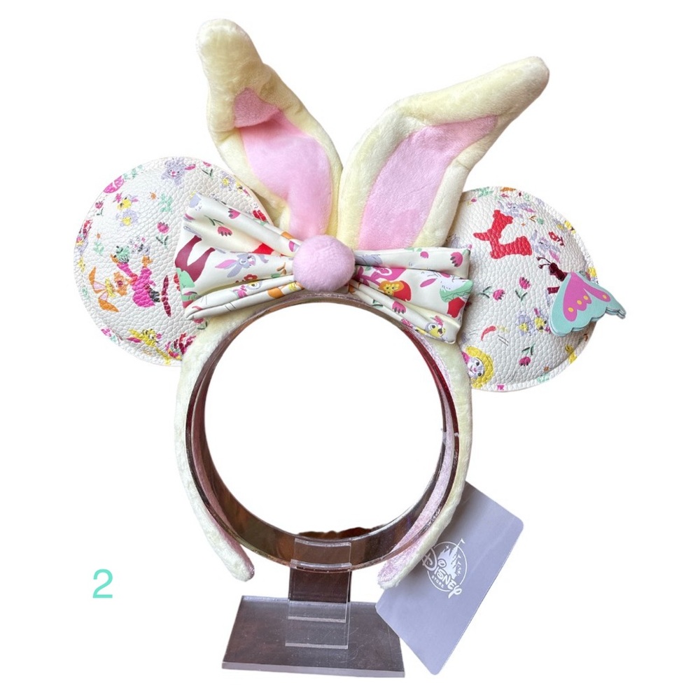 Disney Bunny Minnie Mouse Ears Headband Thumper White Rabbit Easter Spring NWT 2